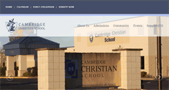 Desktop Screenshot of cambridgechristianschool.org