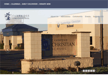 Tablet Screenshot of cambridgechristianschool.org